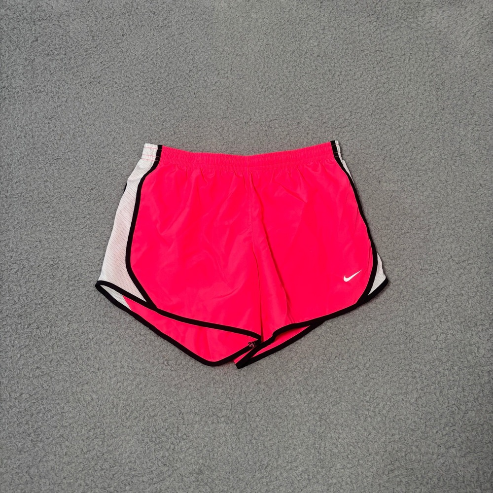 Nike Girls Dri-FIT Tempo Running Shorts Neon Pink White Large SKU 1744
